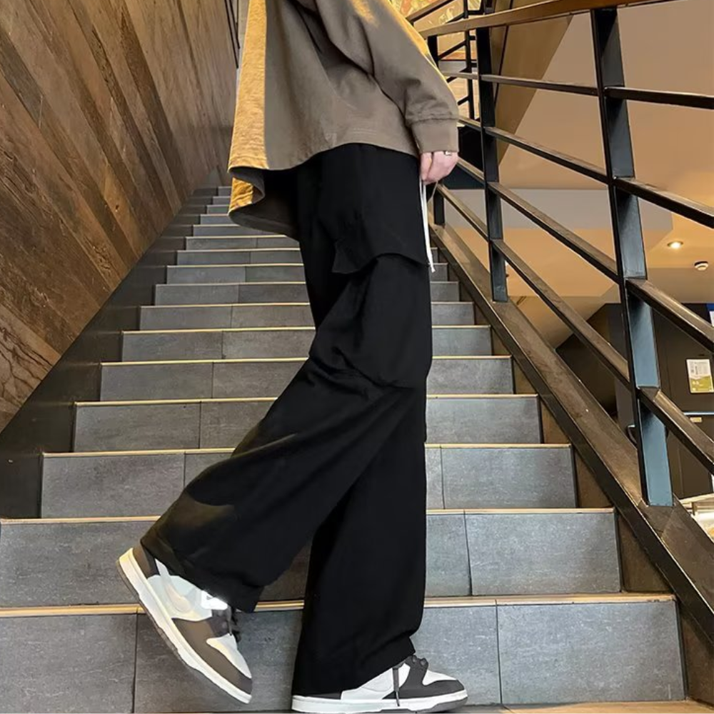 Simple Straight Cargo Pants