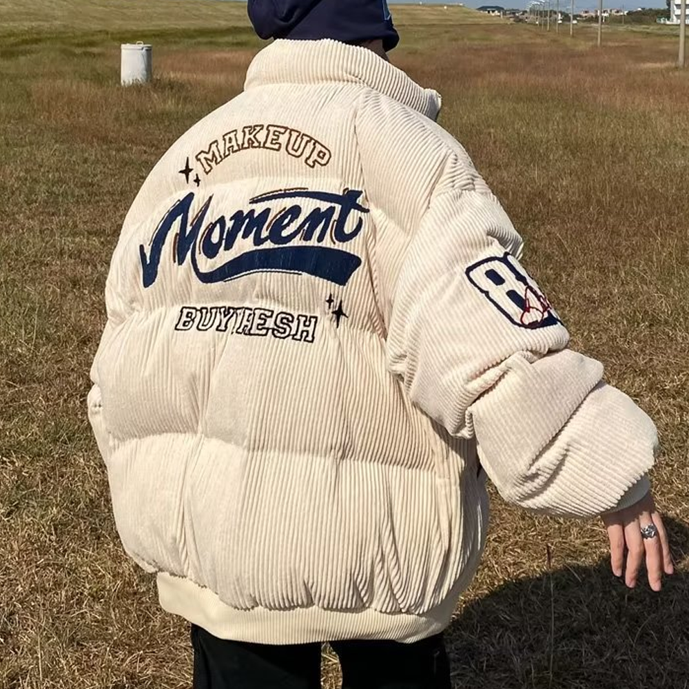 High Street Corduroy Thickened and Warm Coat