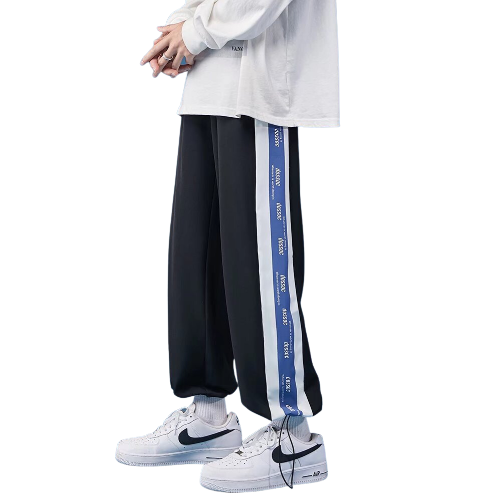 Classic Drawstring Stripe Sweatpants