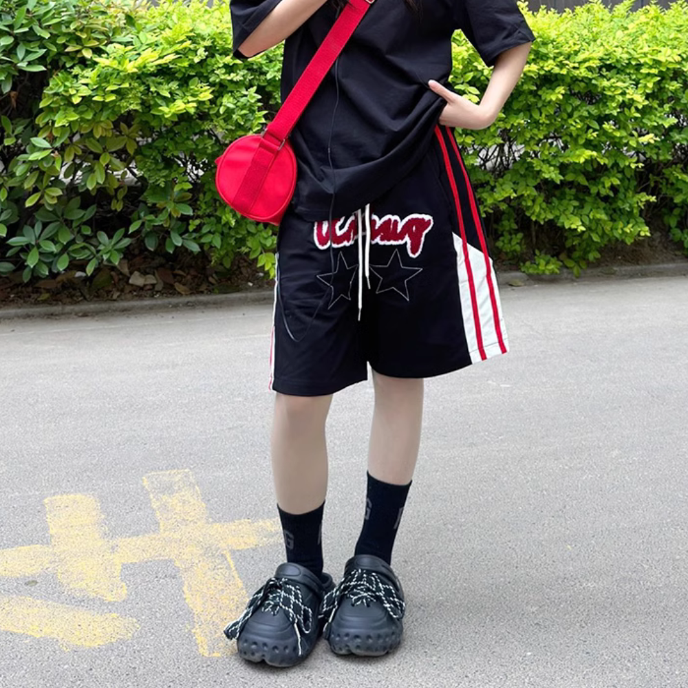 Classic Alphabet Jacquard Contrast Shorts