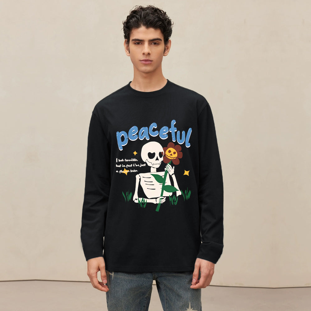High Street Skull Rose Print Sweatshirt