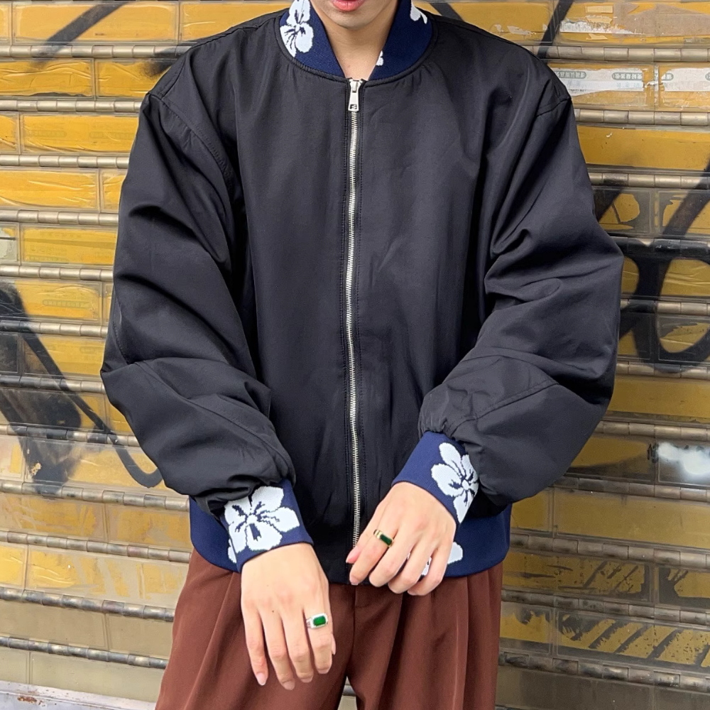 Japanese Floral Embroidered Patchwork Jacket