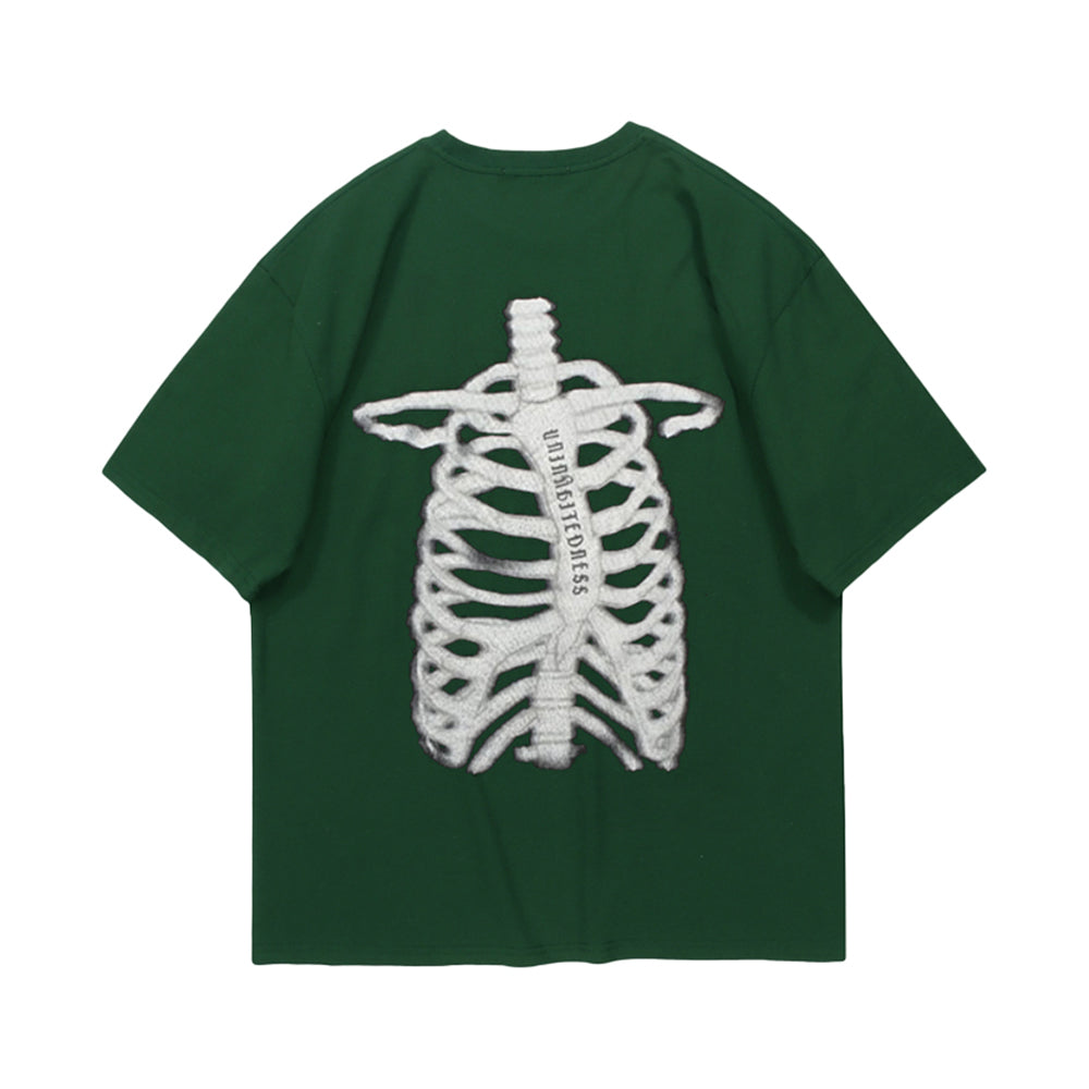 Urban Dark Skeleton Graphic T-Shirt