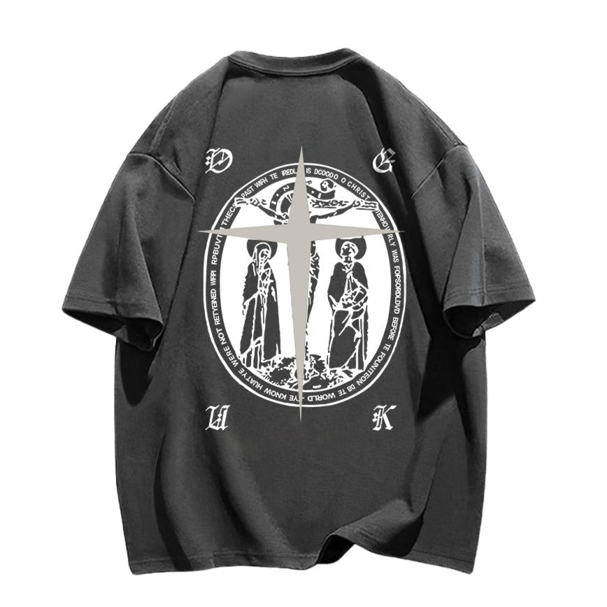 American Cross Print T-shirt