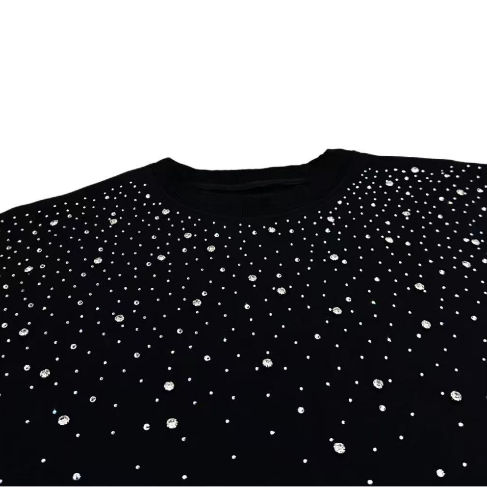 LoopStone Rhinestone All Over Hoodie