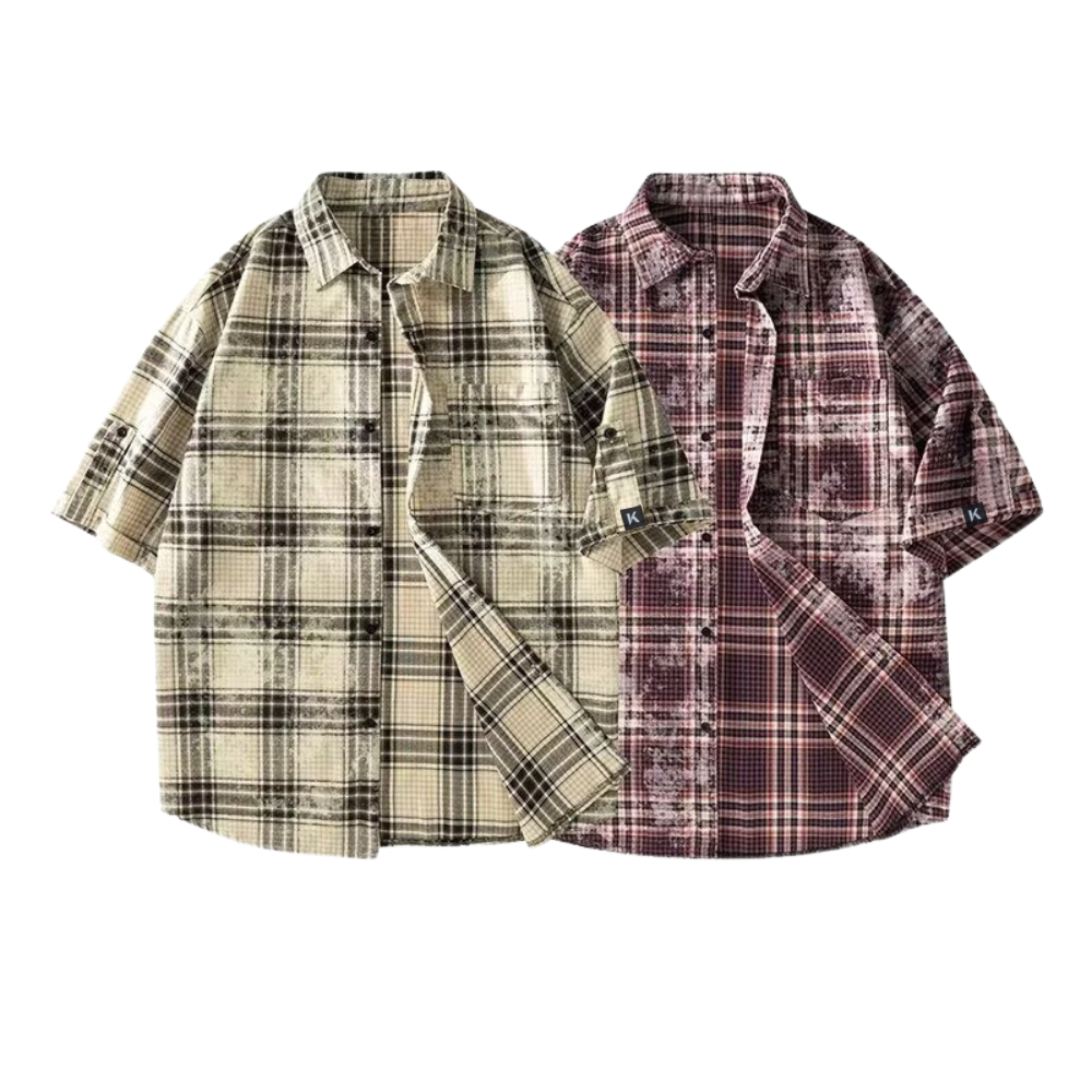 BAGGOUT Plaid Vibes Only shirt
