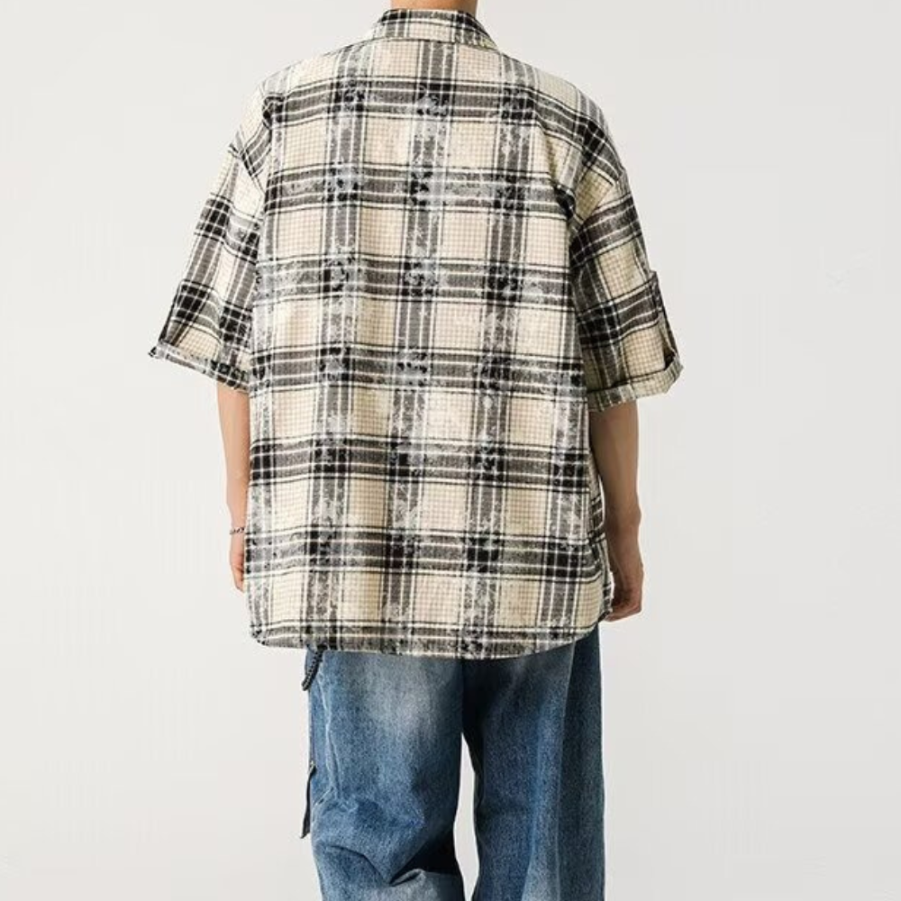 BAGGOUT Plaid Vibes Only shirt