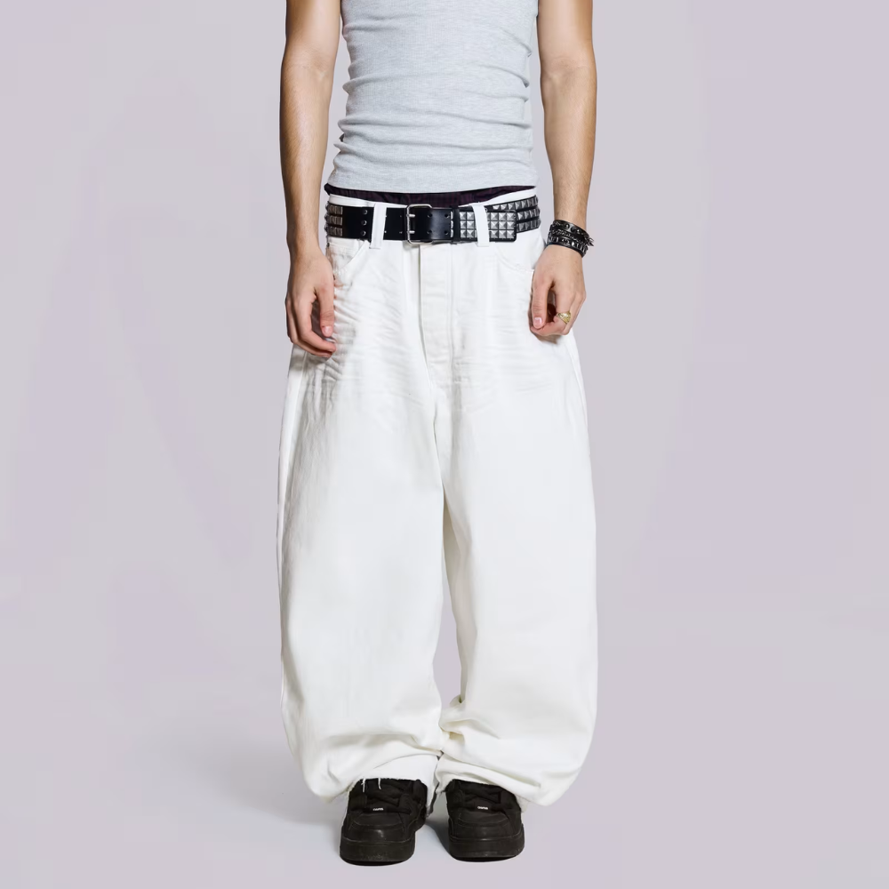 Unseen Echoes Purity in Denim: Where Clean Lines Meet Bold Intentions