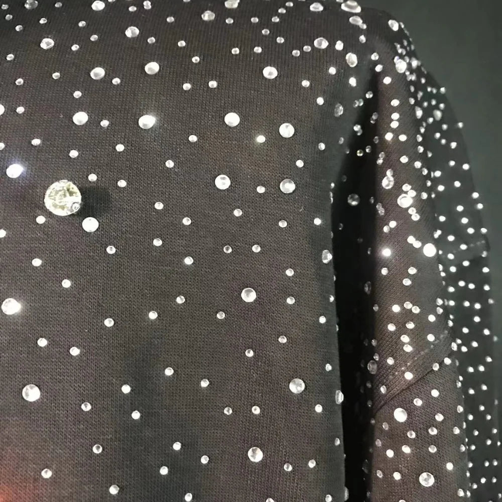 LoopStone Rhinestone All Over Zip Up