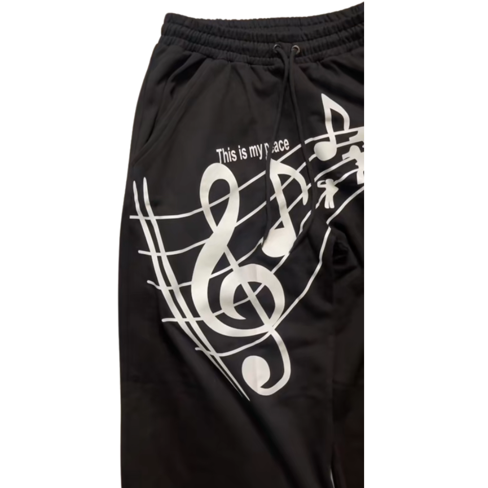 Unseen Echoes Rhythmic Flow Pants