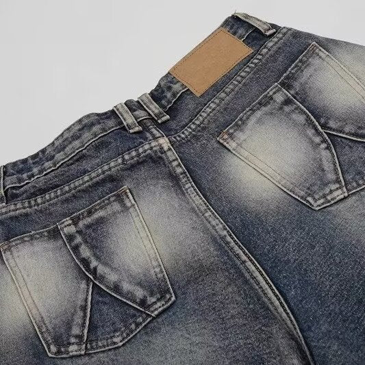 Unseen Echoes Ashburn Acid Shorts Jeans