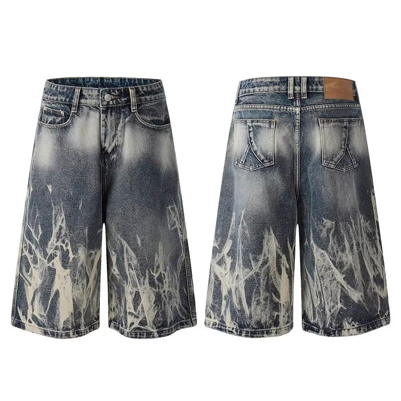 Unseen Echoes Ashburn Acid Shorts Jeans