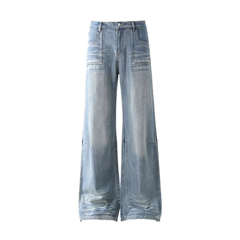 Unseen Echoes Urban Drift, Stitched Real Jeans