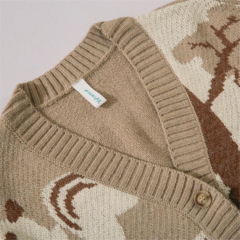 Cute Animal Knitted Casual Cardigan