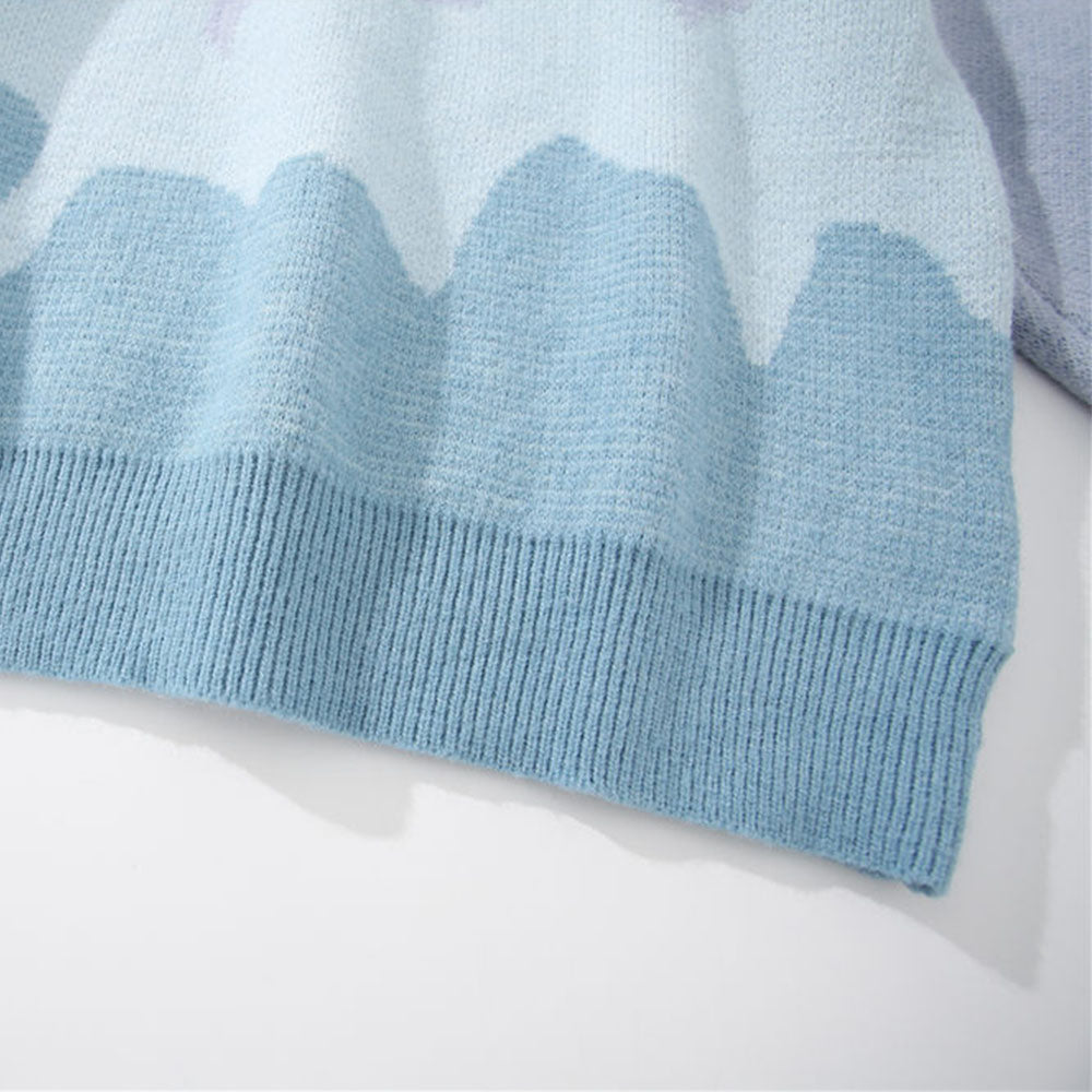 OOC' Color Match Wavy Sweater