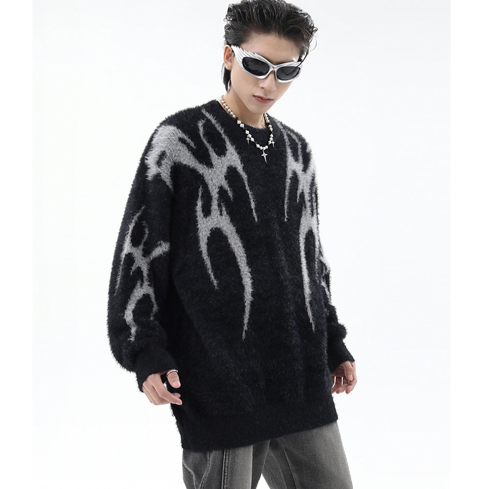 OOC' High Street Devil Pattern Jacquard Sweater
