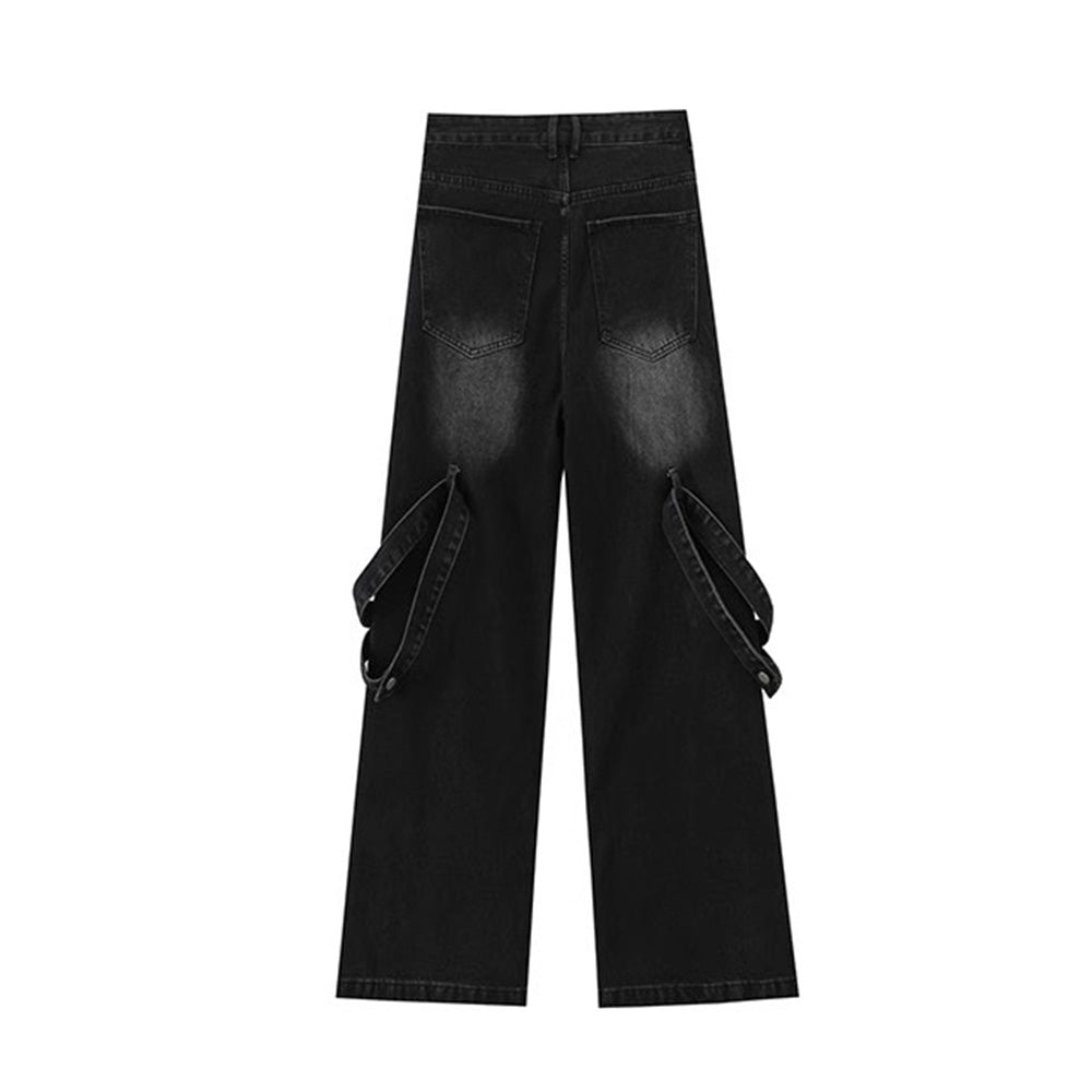 American High Street Vibe Heavy Industry Spliced Jeans
