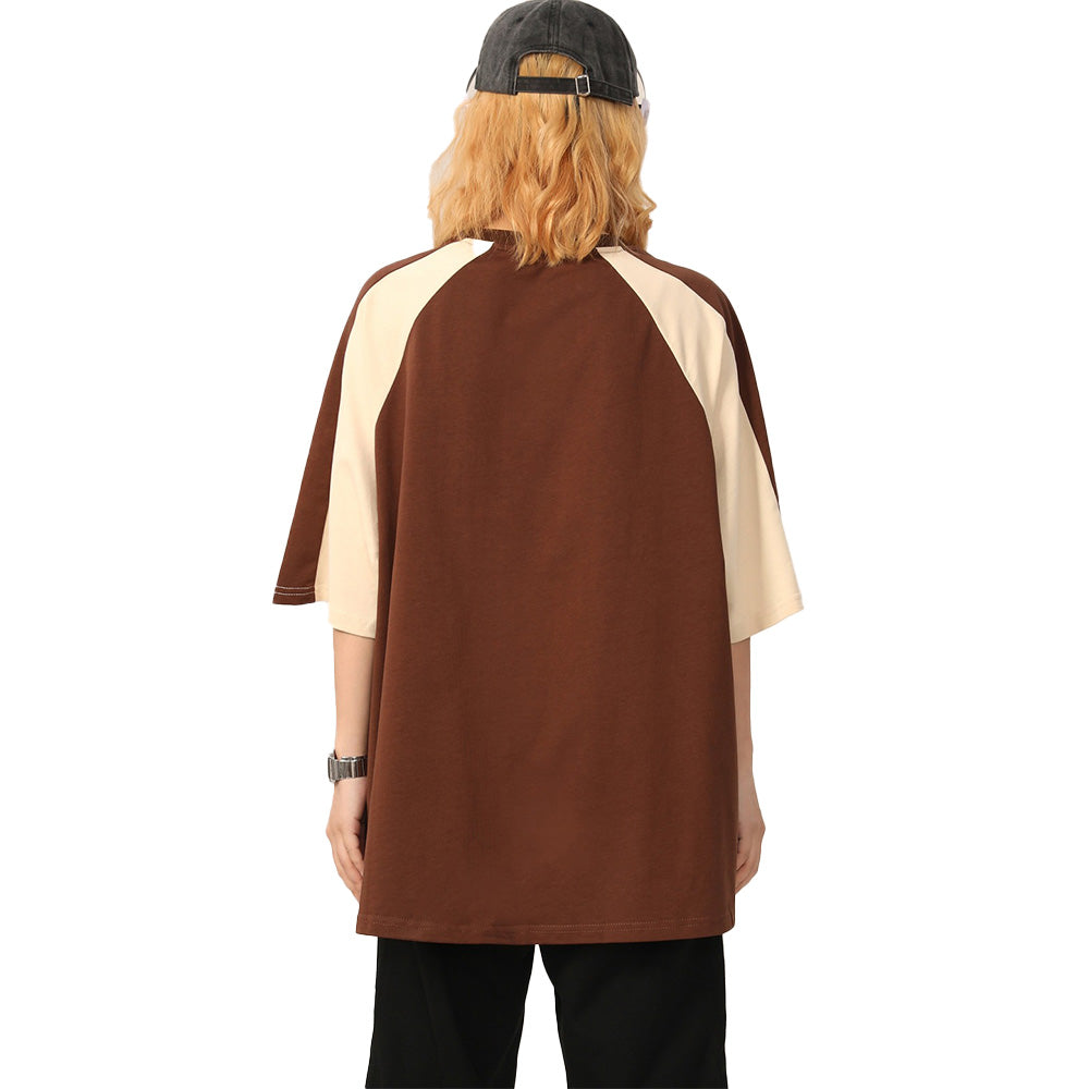 Retro All-match Color Contrast T-shirt
