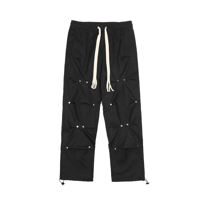 High Street Rivet Braided Rope Sweatpants