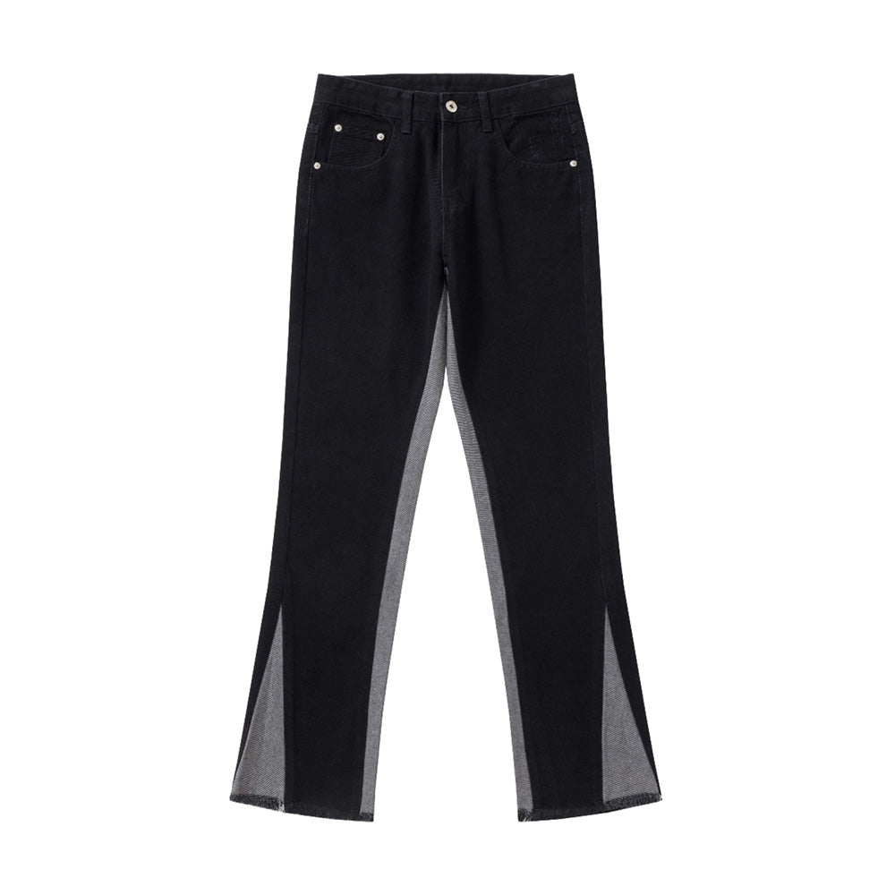 American Casual Side Split Floor Sweeping Street Jeans