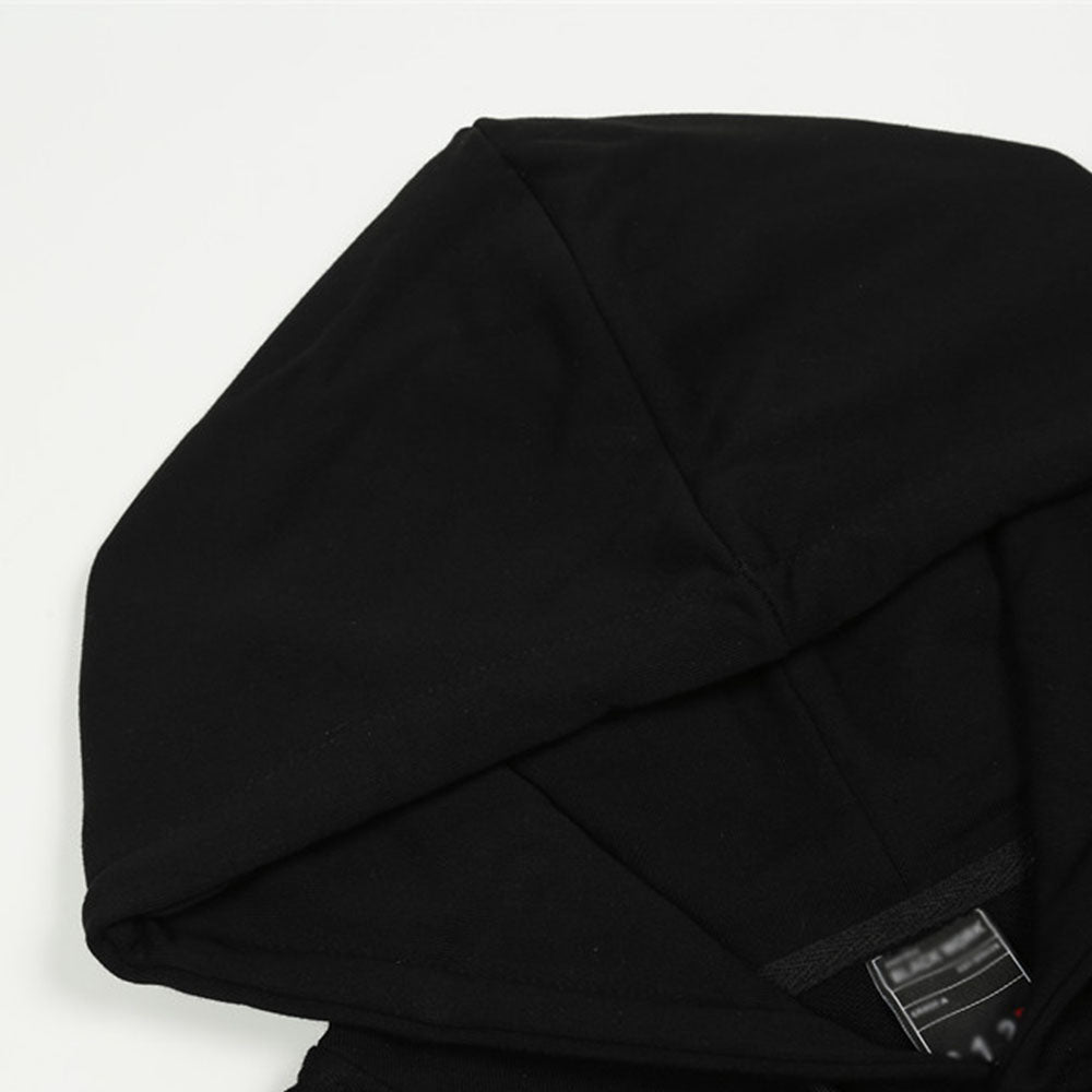 Solid Color Cross Graphic Hoodies