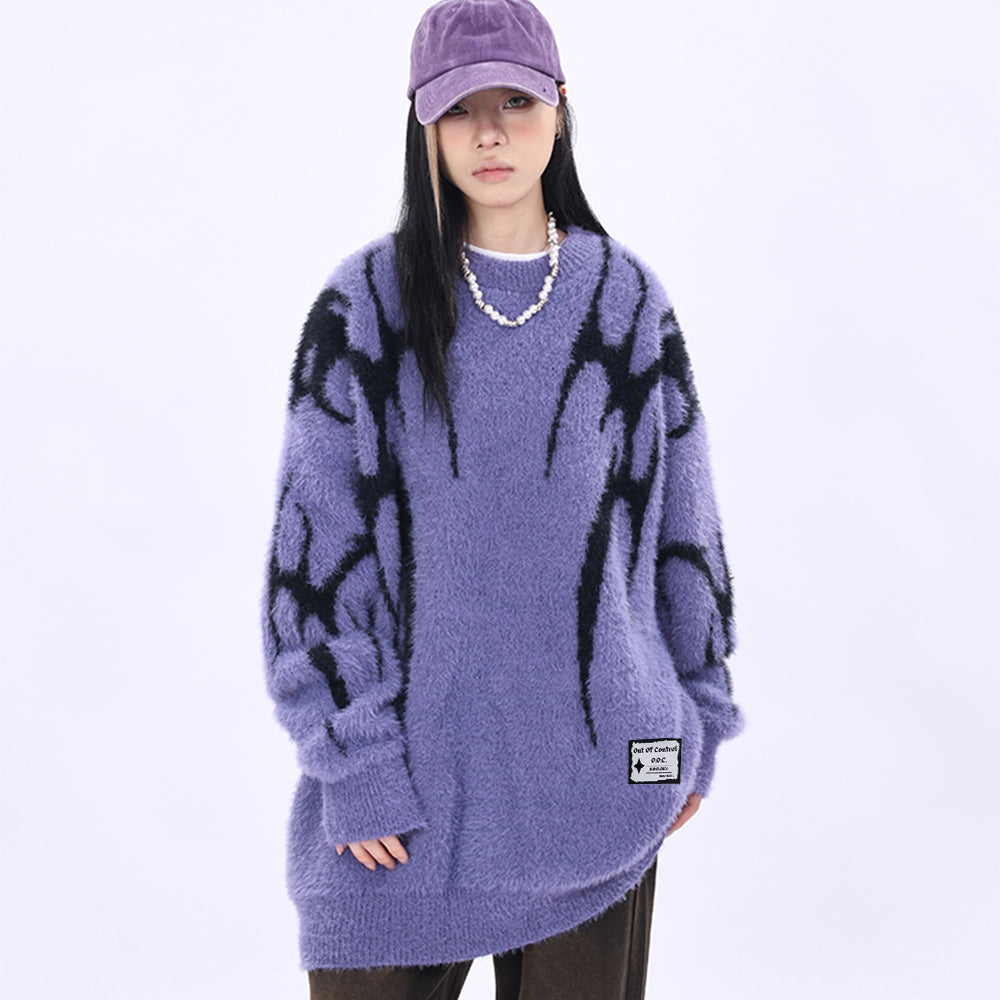 OOC' High Street Devil Pattern Jacquard Sweater