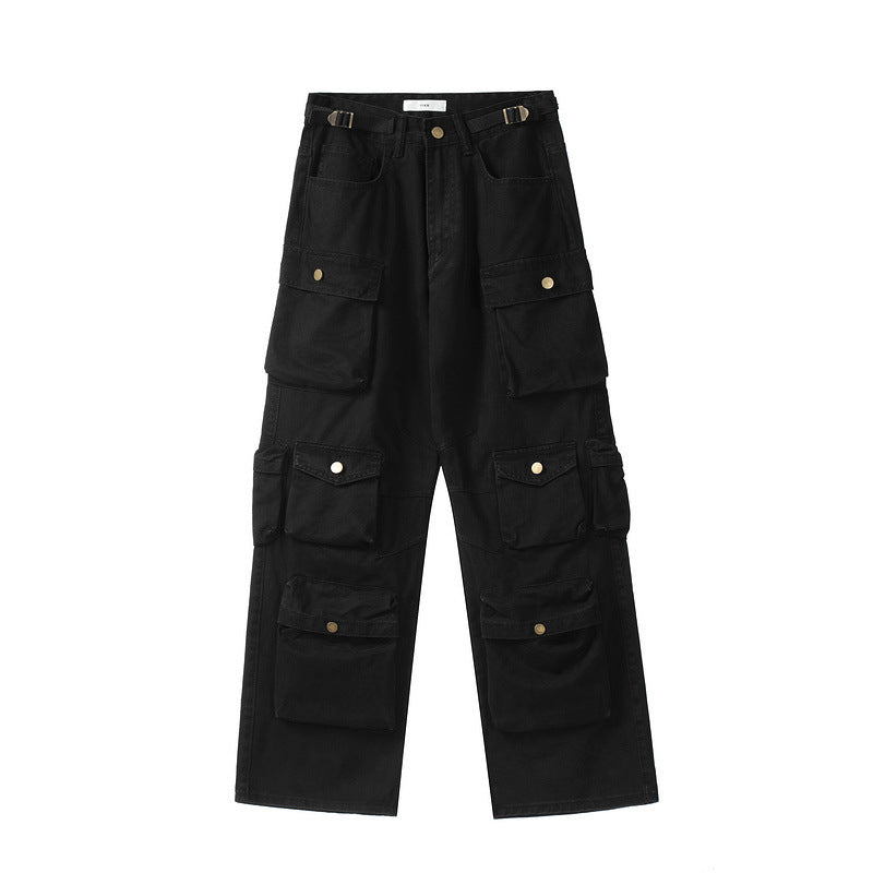 🔥American Street Multi Pocket Baggy Cargo Pants