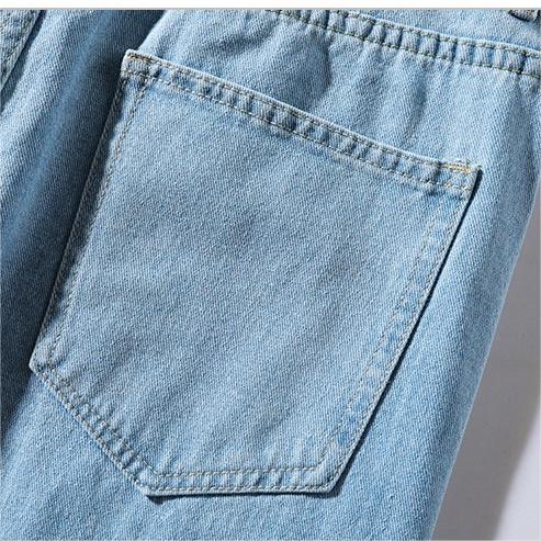 High Street Pure Color Straight Jeans