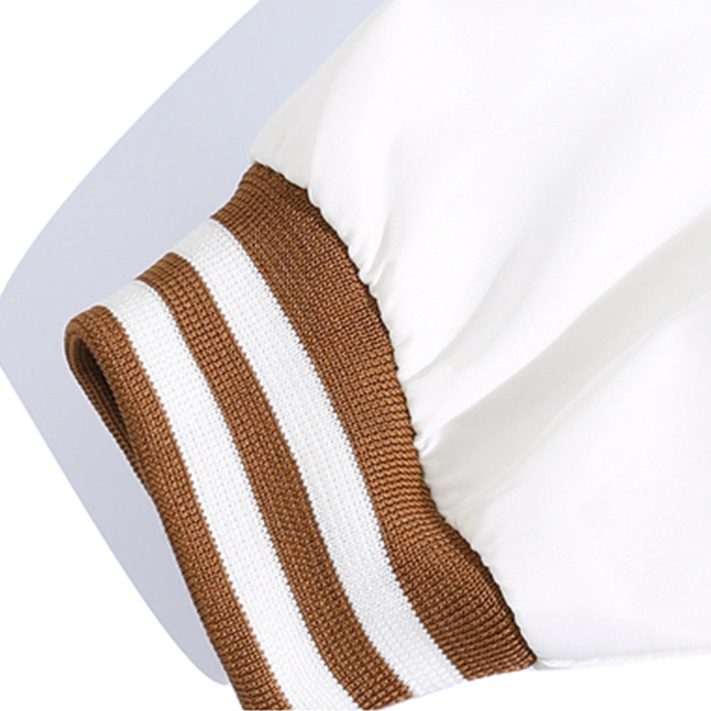 Japanese Casual Mosaic Letter Hooded Jacket