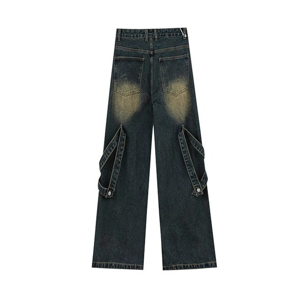 American High Street Vibe Heavy Industry Spliced Jeans