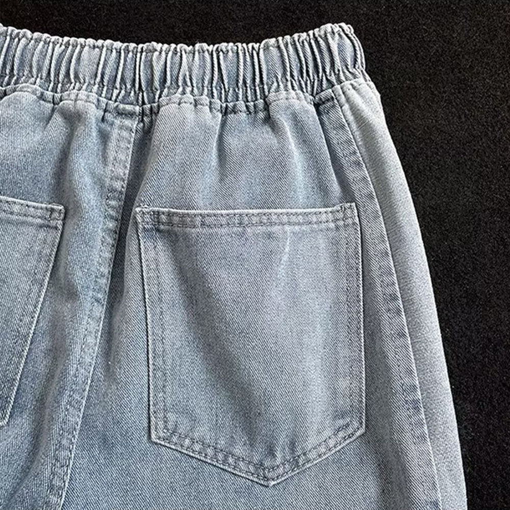 Vintage Letter Pure Baggy Jeans