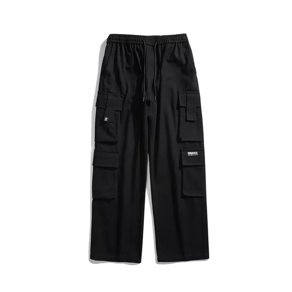American Cotton Wide-Leg Hiking Cargo Pants