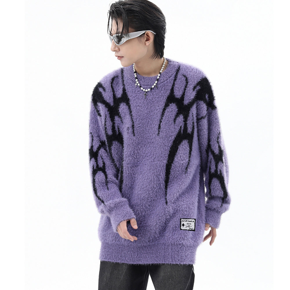 OOC' High Street Devil Pattern Jacquard Sweater