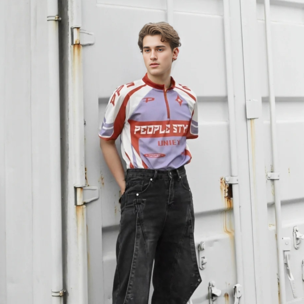 American Cycling Jersey Quick-Drying T-Shirt
