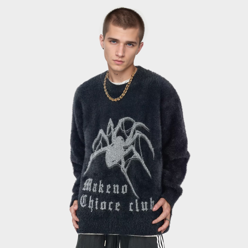 OOC' High Street Spider Loose Mink Knit Sweater