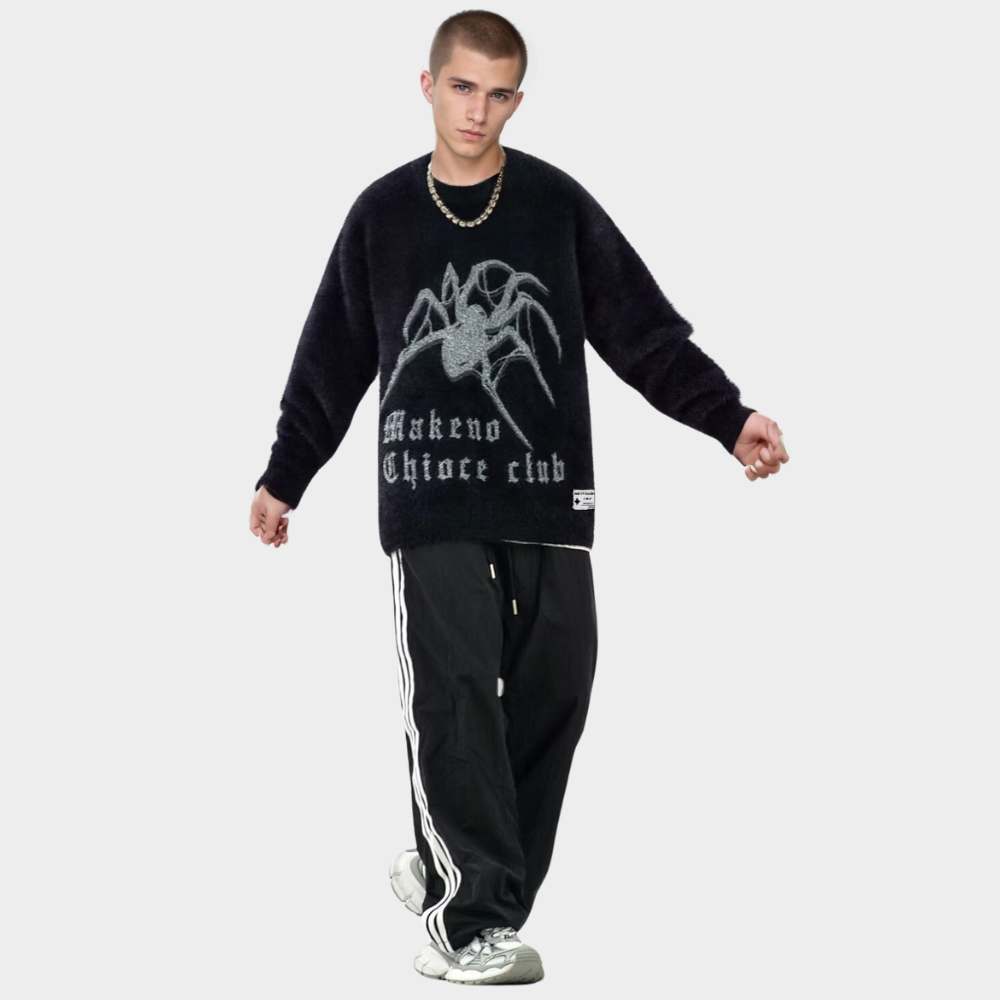 OOC' High Street Spider Loose Mink Knit Sweater