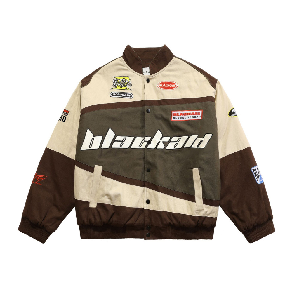 Vintage Street BlackAir Motorcycle Varsity Jacket