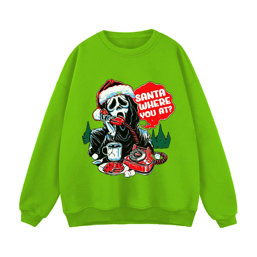 Retro Skeleton Christmas Calling Sweatshirt