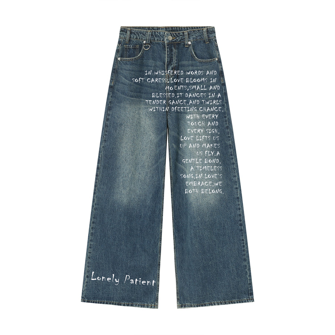 3endlesss. Melancholy Letters Retro Jeans