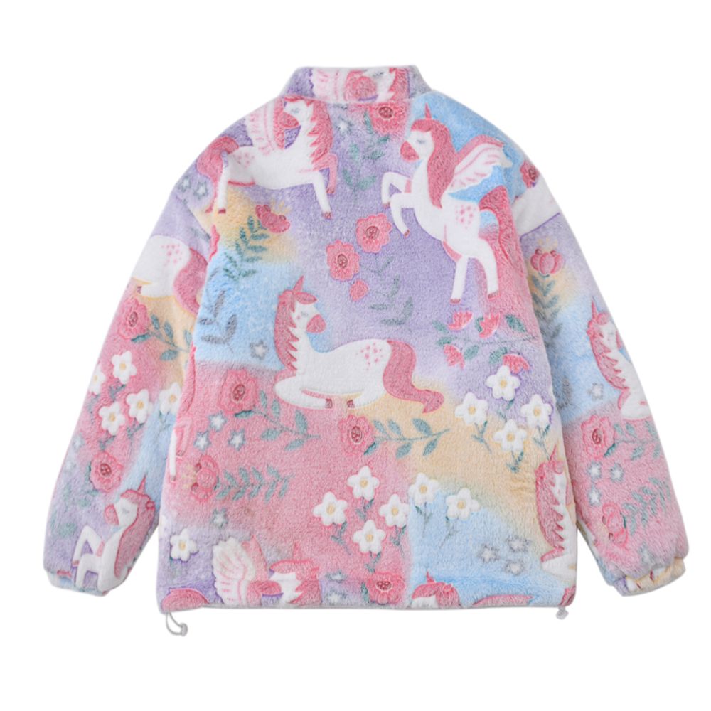 【NOW TREND】Floral Unicorn Drawstring Coat