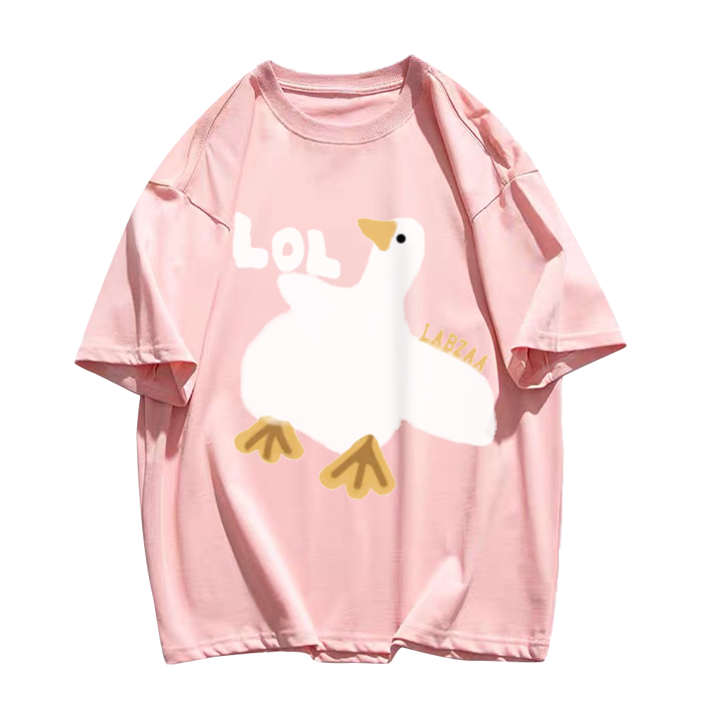 Urban Cartoon Duck Graphic T-shirt
