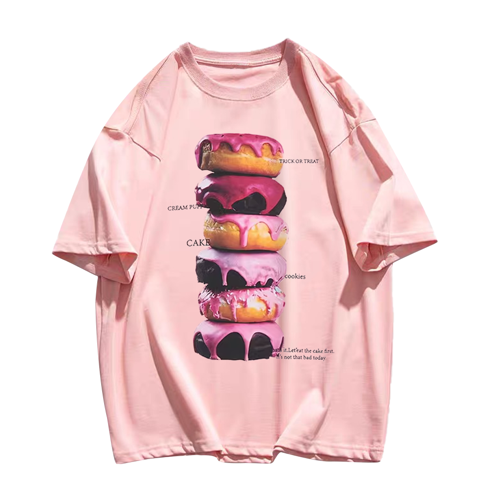 Street Yummy Donuts Cotton T-shirt