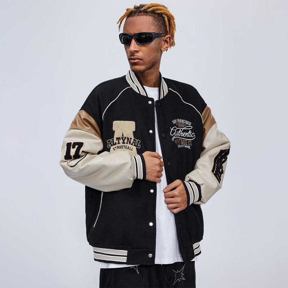 Japanese Contrast Color Artistic Jacket