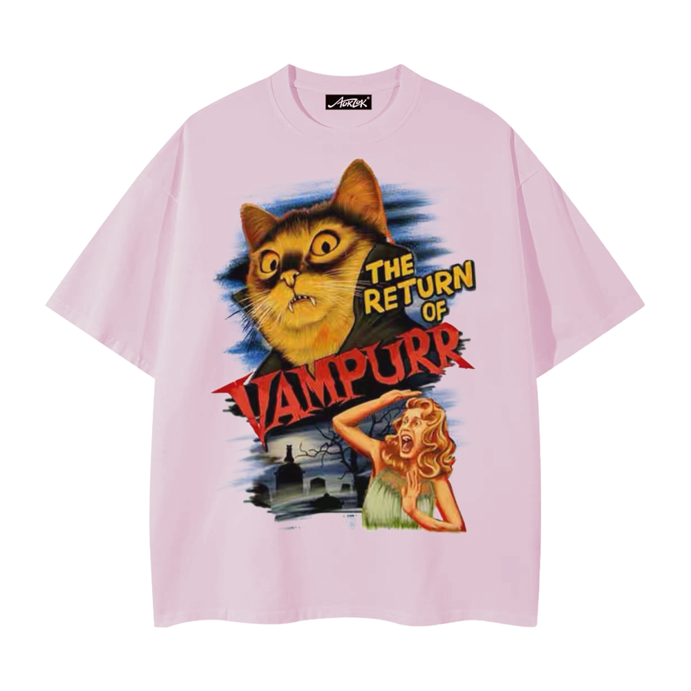 Vintage Vampire Cat T-Shirt