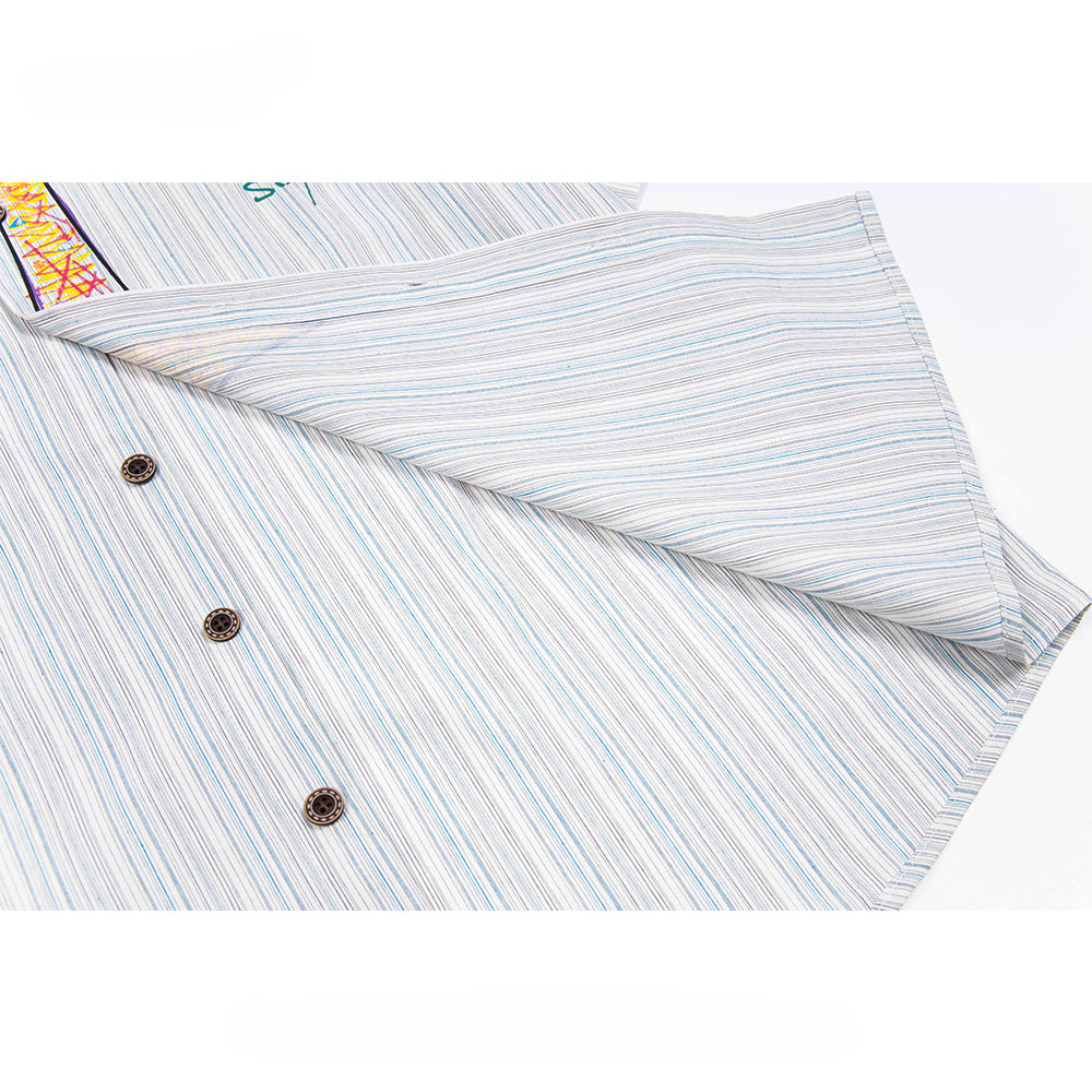 American Style Fun Design Tie Graffiti Shirt