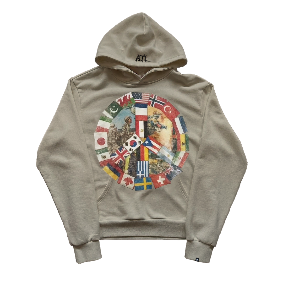 Art In War Power Peace Hoodie