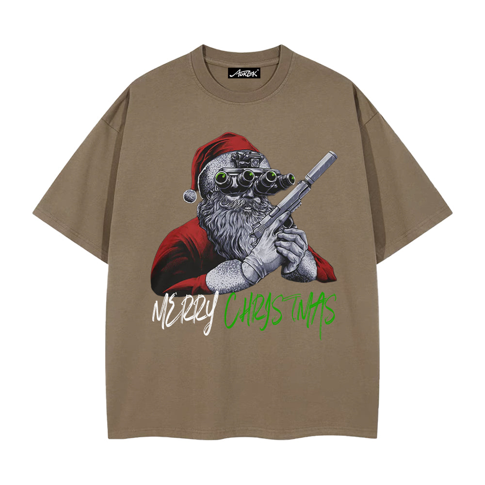 High Street Santa Claus With A Gun T-Shirt