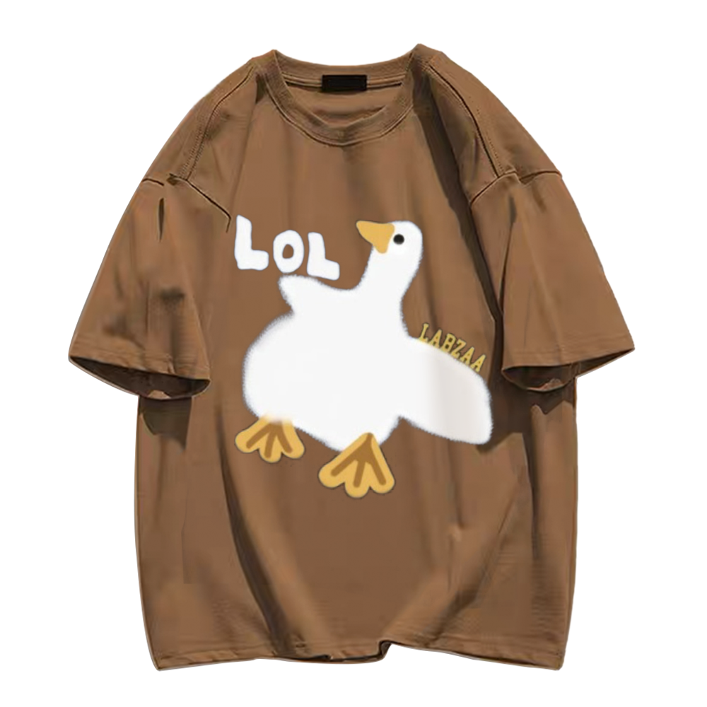 Urban Cartoon Duck Graphic T-shirt