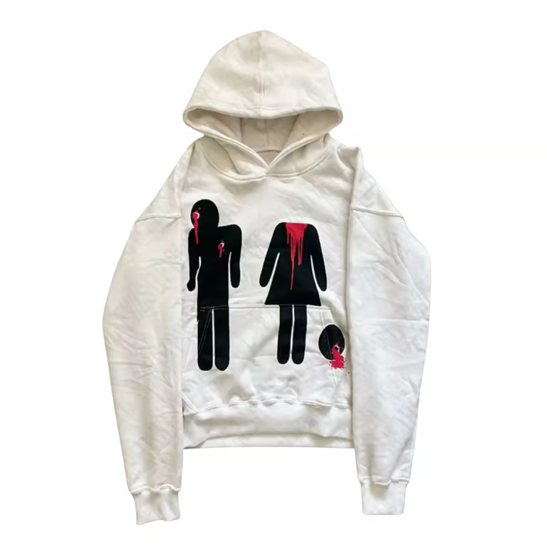 Unseen Echoes Bleeding Symbols Hoodie