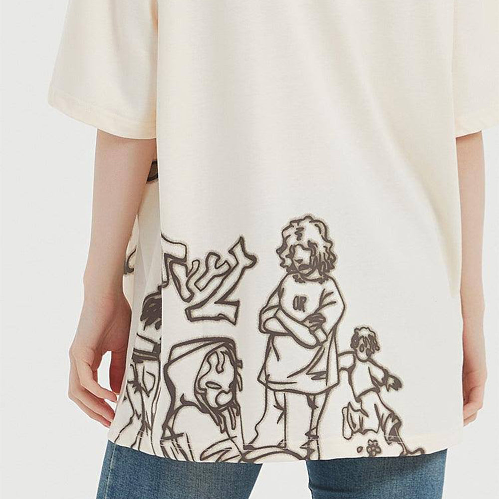 Street Cartoon Graffiti Oversize T-Shirt